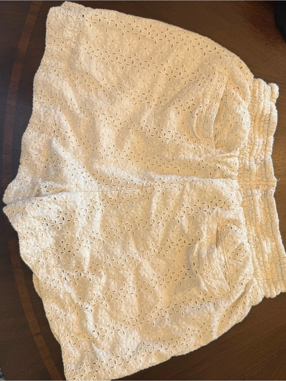 Wild Rose Drawstring Eyelet Short